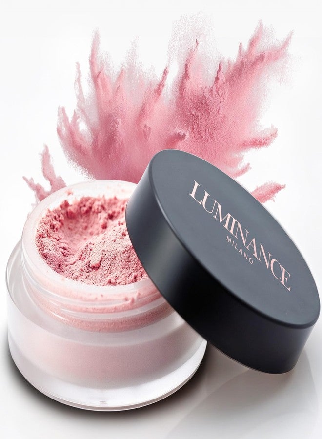 Luminance Milano Original Luminance Milano Ultra Pink Powder Setting Powder Makeup – Mineral Loose Face Powder Makeup, Oil Control, Pore-Blurring, Matte Creaseless Baking, Ultra Pink - Image 1